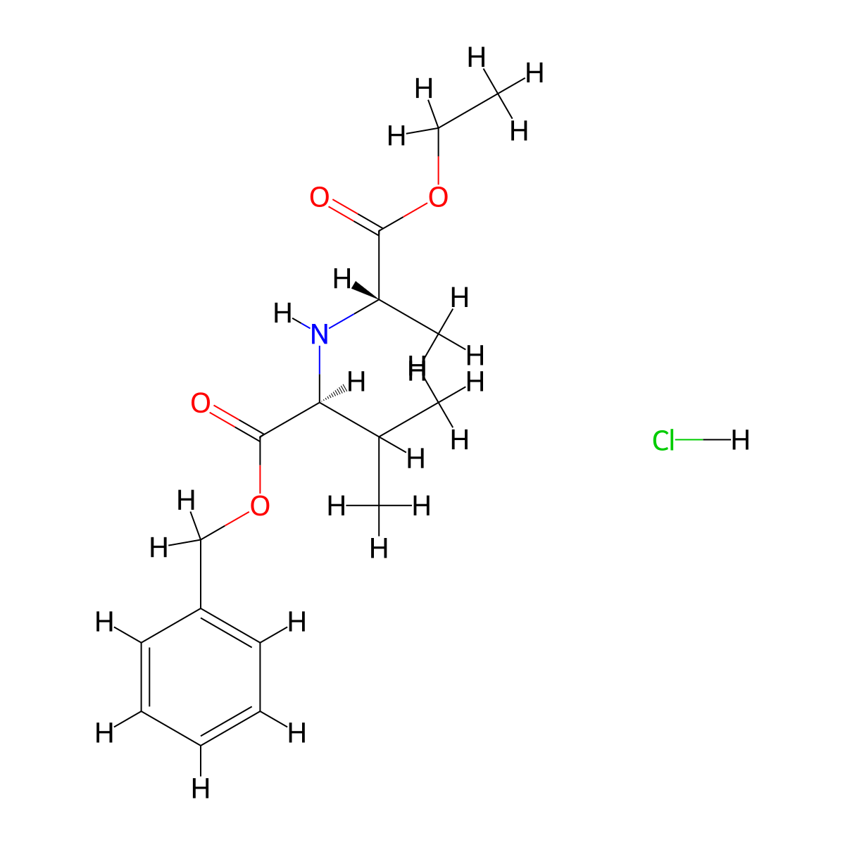 benzyl(2S)-2-{[(2S)-1-ethoxy-1-oxopropan-2-yl]amino}-3-methylbutanoatehydrochloride molecular structure, CAS 2613300-21-1