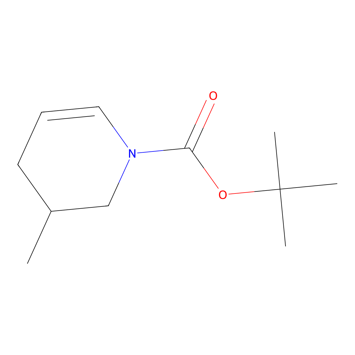 tert-butyl 3-methyl-3,4-dihydropyridine-1(2H)-carboxylate molecular structure, CAS 2613352-58-0