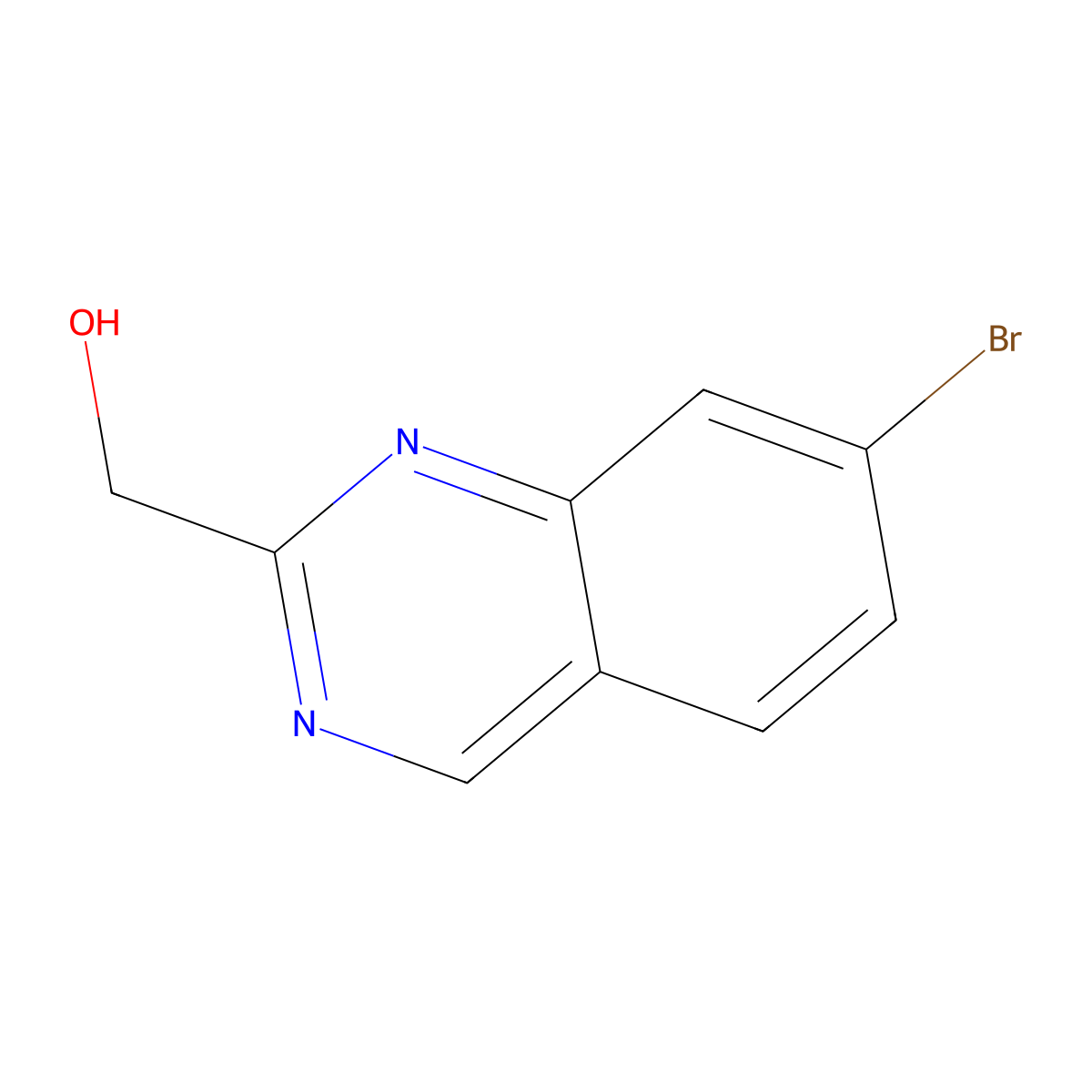 (7-Bromoquinazolin-2-yl)methanol molecular structure, CAS 2613381-37-4