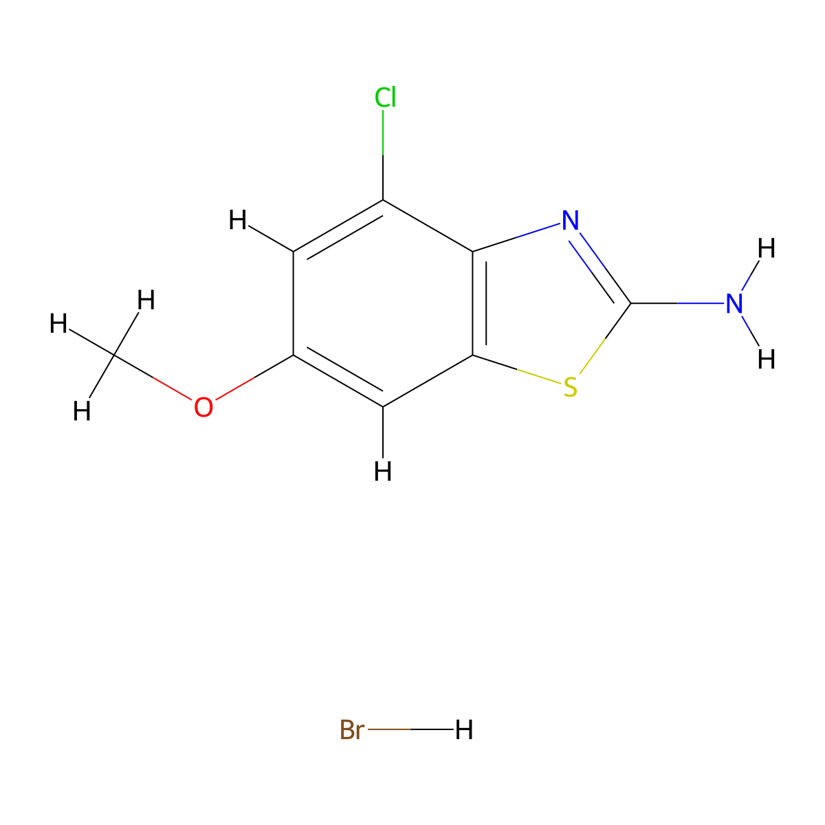 4-Chloro-6-methoxy-1,3-benzothiazol-2-amine hydrobromide molecular structure, CAS 2613381-77-2