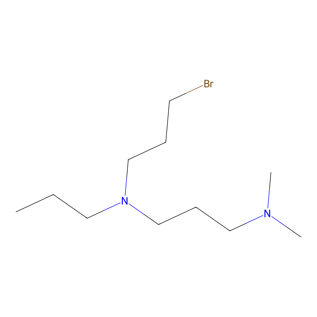 (3-Bromopropyl)[3-(dimethylamino)propyl]propylamine molecular structure, CAS 2613381-81-8