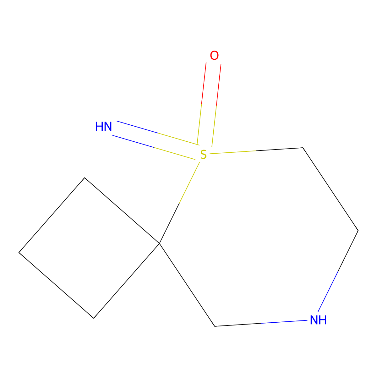 5-Imino-5lambda6-thia-8-azaspiro(3.5)nonan-5-one molecular structure, CAS 2613382-01-5