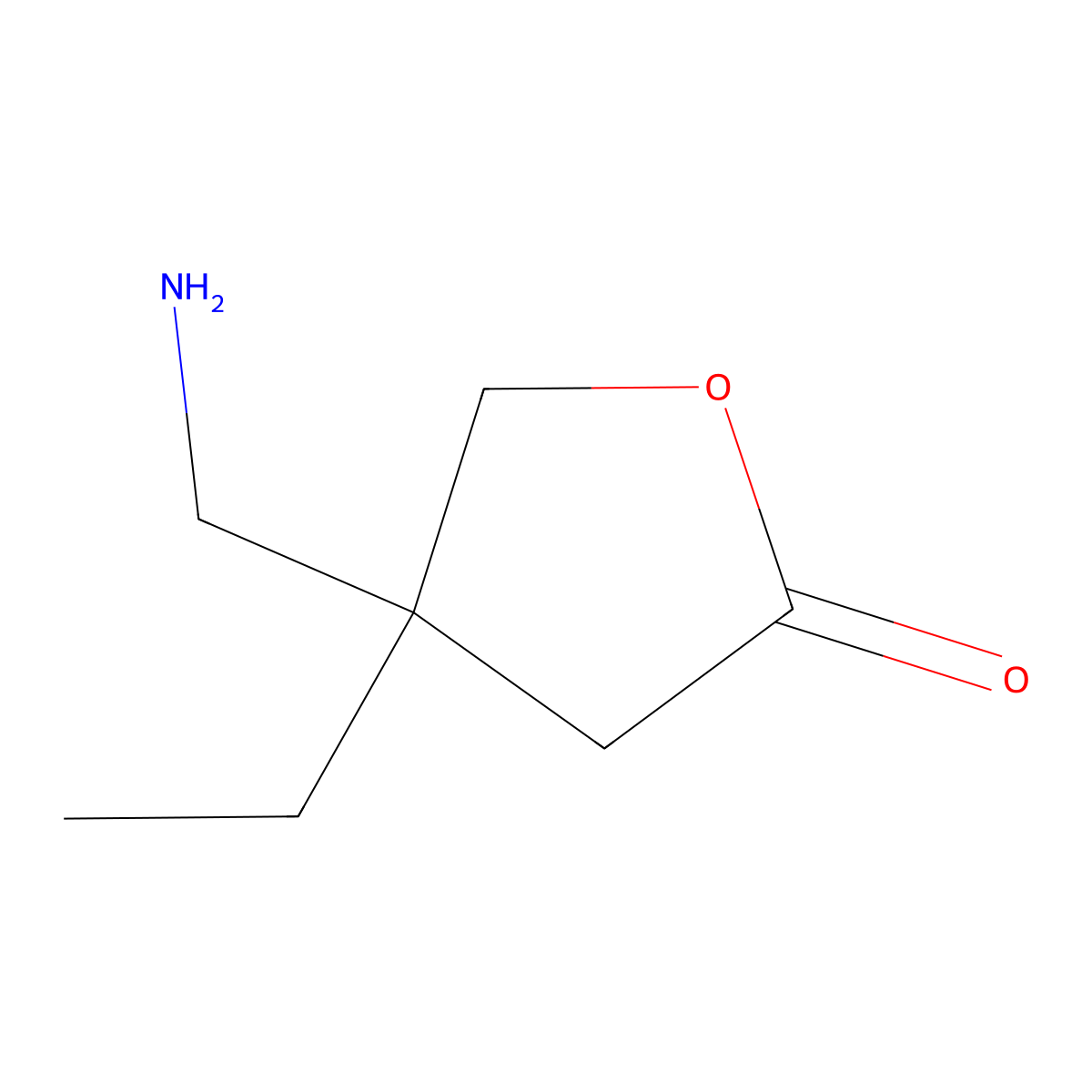 4-(Aminomethyl)-4-ethyloxolan-2-one molecular structure, CAS 2613382-25-3