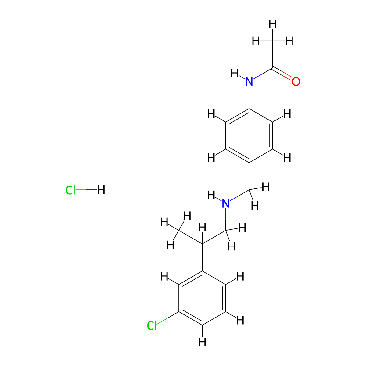 N-[4-({[2-(3-chlorophenyl)propyl]amino}methyl)phenyl]acetamide hydrochloride molecular structure, CAS 2613382-26-4