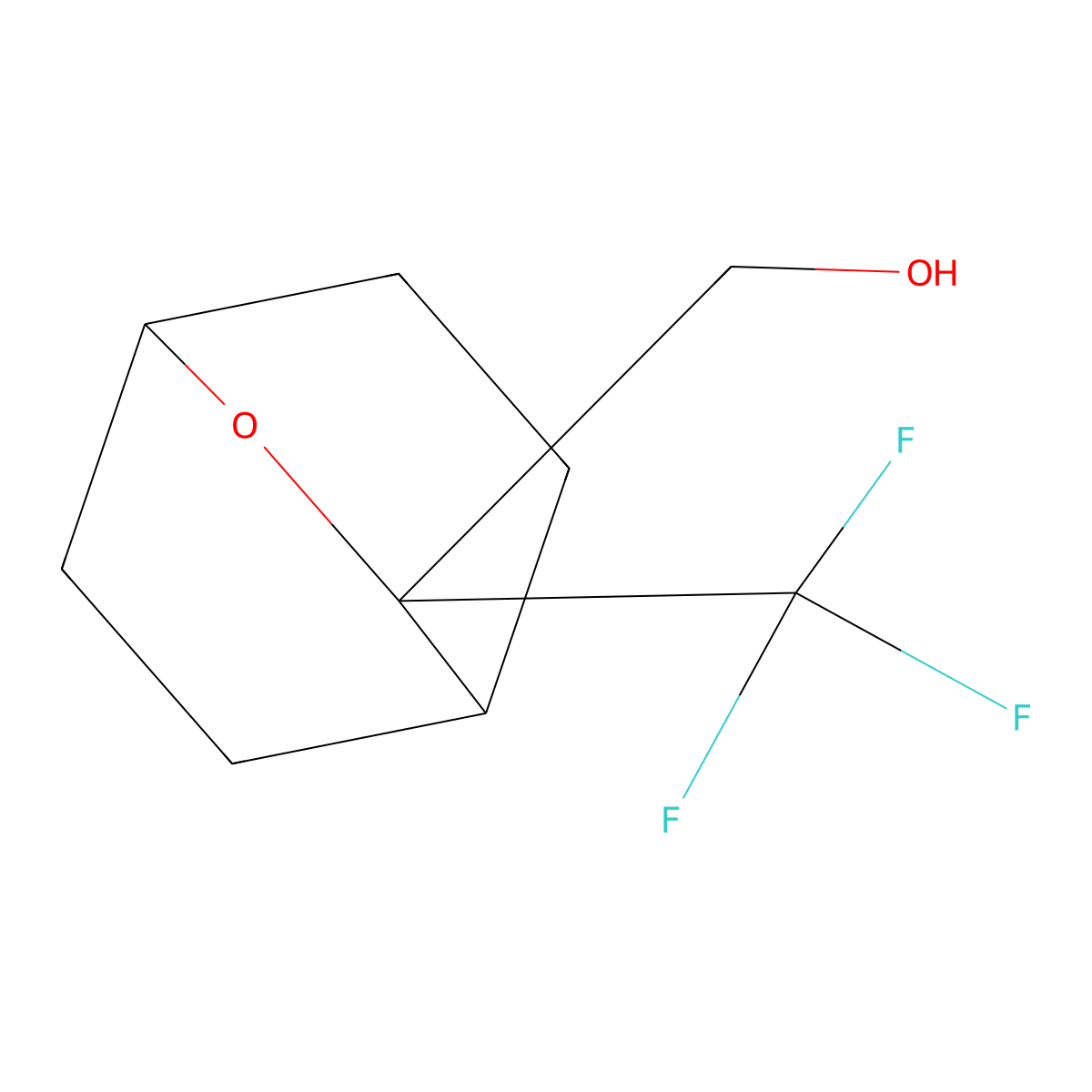 [3-(Trifluoromethyl)-2-oxabicyclo[2.2.2]octan-3-yl]methanol molecular structure, CAS 2613382-52-6