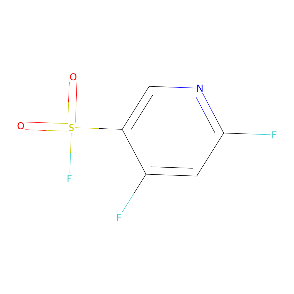 4,6-Difluoropyridine-3-sulfonyl fluoride molecular structure, CAS 2613382-87-7