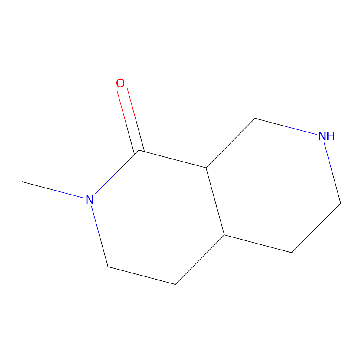 2-Methyl-decahydro-2,7-naphthyridin-1-one molecular structure, CAS 2613383-07-4
