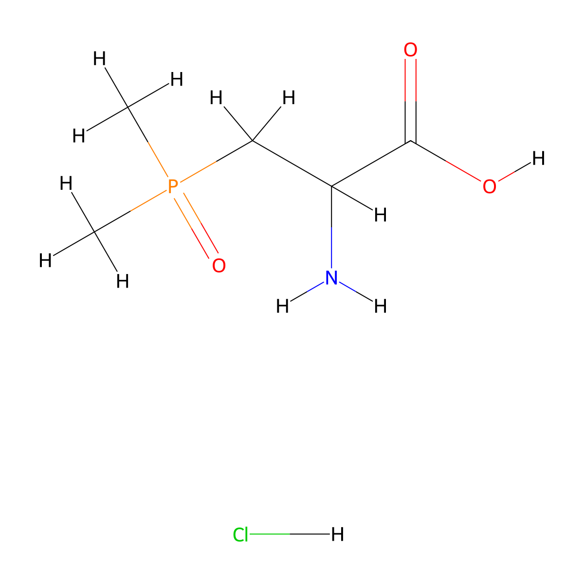 2-Amino-3-(dimethylphosphoryl)propanoic acid hydrochloride molecular structure, CAS 2613383-72-3