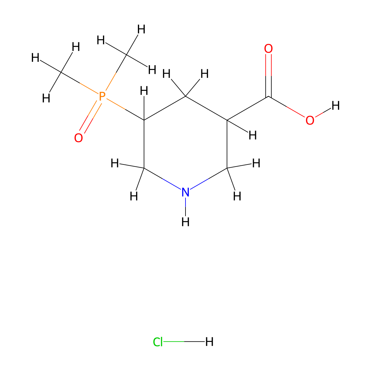 5-(Dimethylphosphoryl)piperidine-3-carboxylicacidhydrochloride molecular structure, CAS 2613384-11-3
