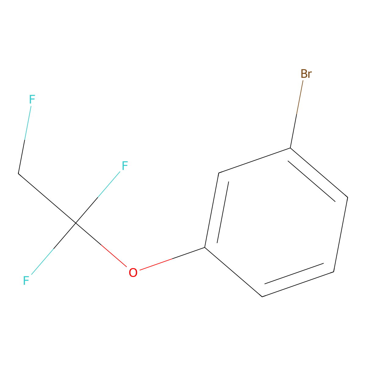 1-Bromo-3-(1,1,2-trifluoroethoxy)benzene molecular structure, CAS 2613384-29-3