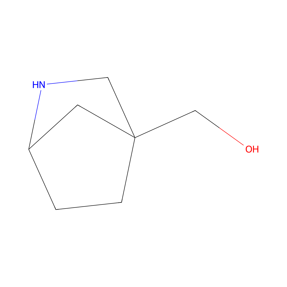 {2-Azabicyclo[2.2.1]heptan-4-yl}methanol molecular structure, CAS 2613384-34-0