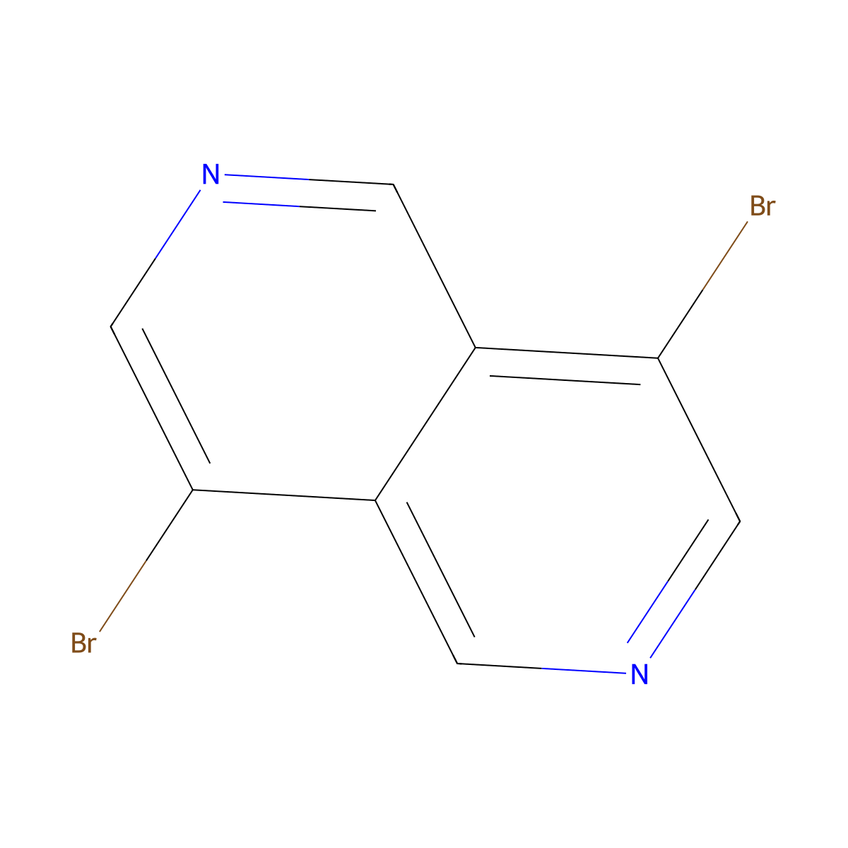 4,8-Dibromo-2,6-naphthyridine molecular structure, CAS 2613384-41-9
