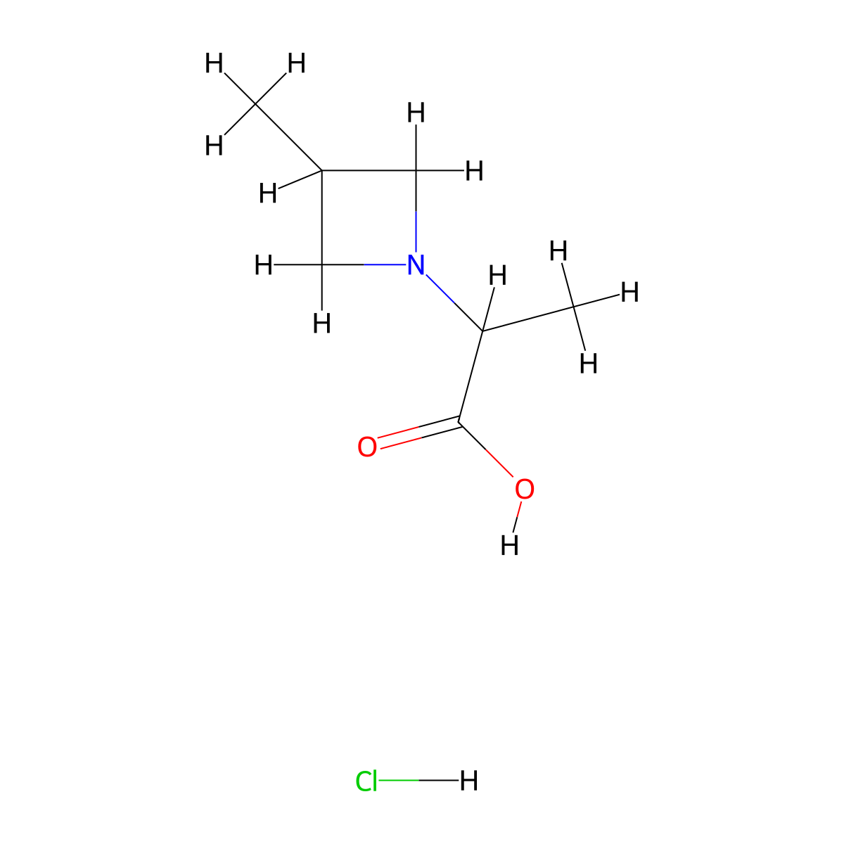 2-(3-Methylazetidin-1-yl)propanoic acid hydrochloride molecular structure, CAS 2613384-49-7