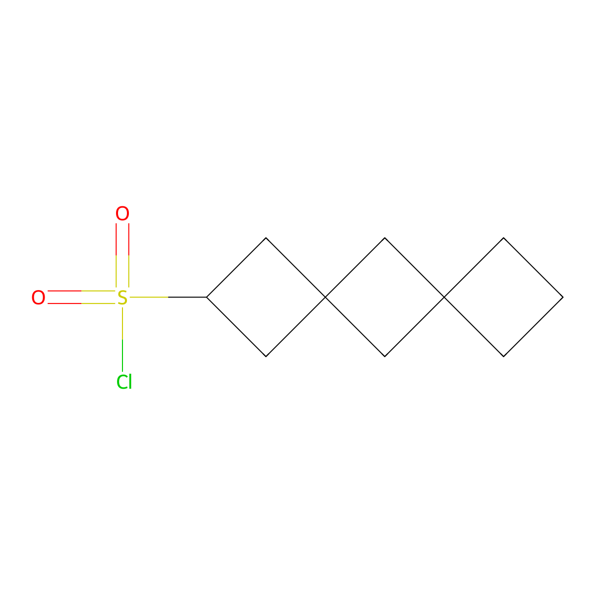 Dispiro[3.1.3^{6}.1^{4}]decane-2-sulfonyl chloride molecular structure, CAS 2613384-85-1