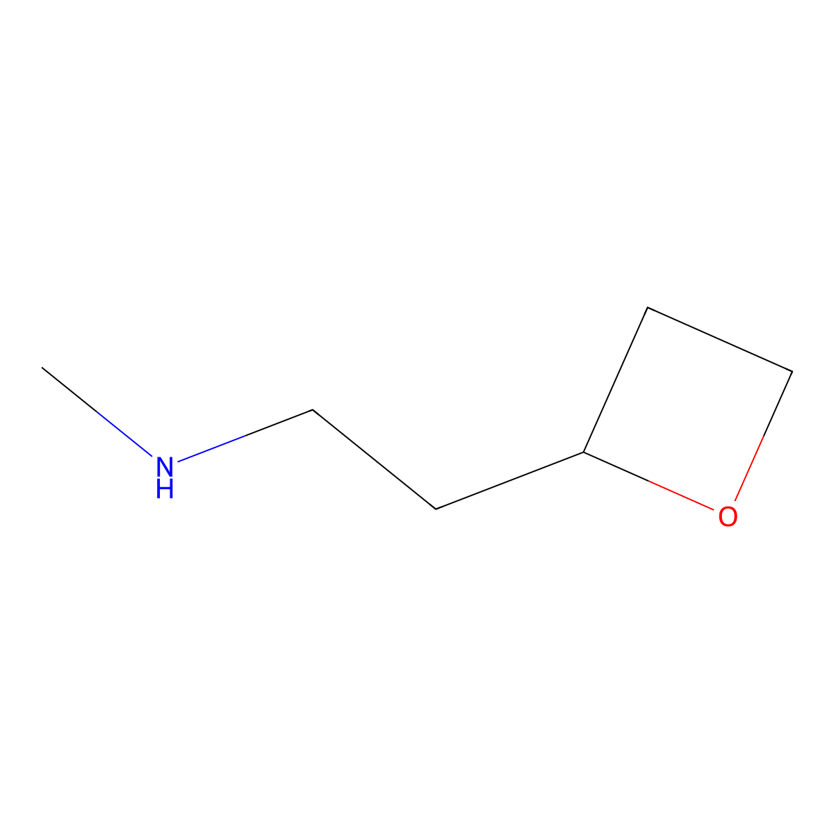 Methyl[2-(oxetan-2-yl)ethyl]amine molecular structure, CAS 2613385-59-2