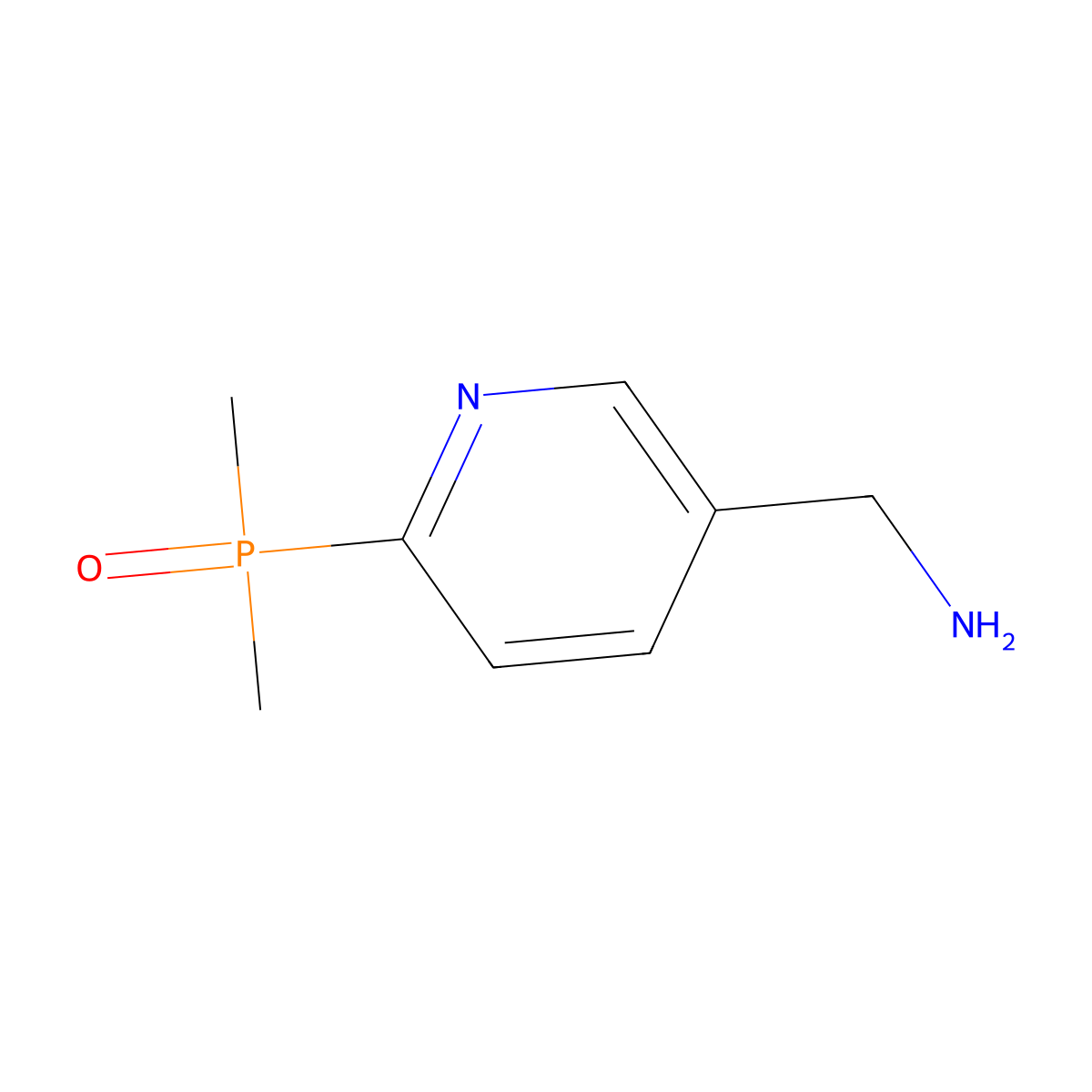 [6-(Dimethylphosphoryl)pyridin-3-yl]methanamine molecular structure, CAS 2613385-70-7