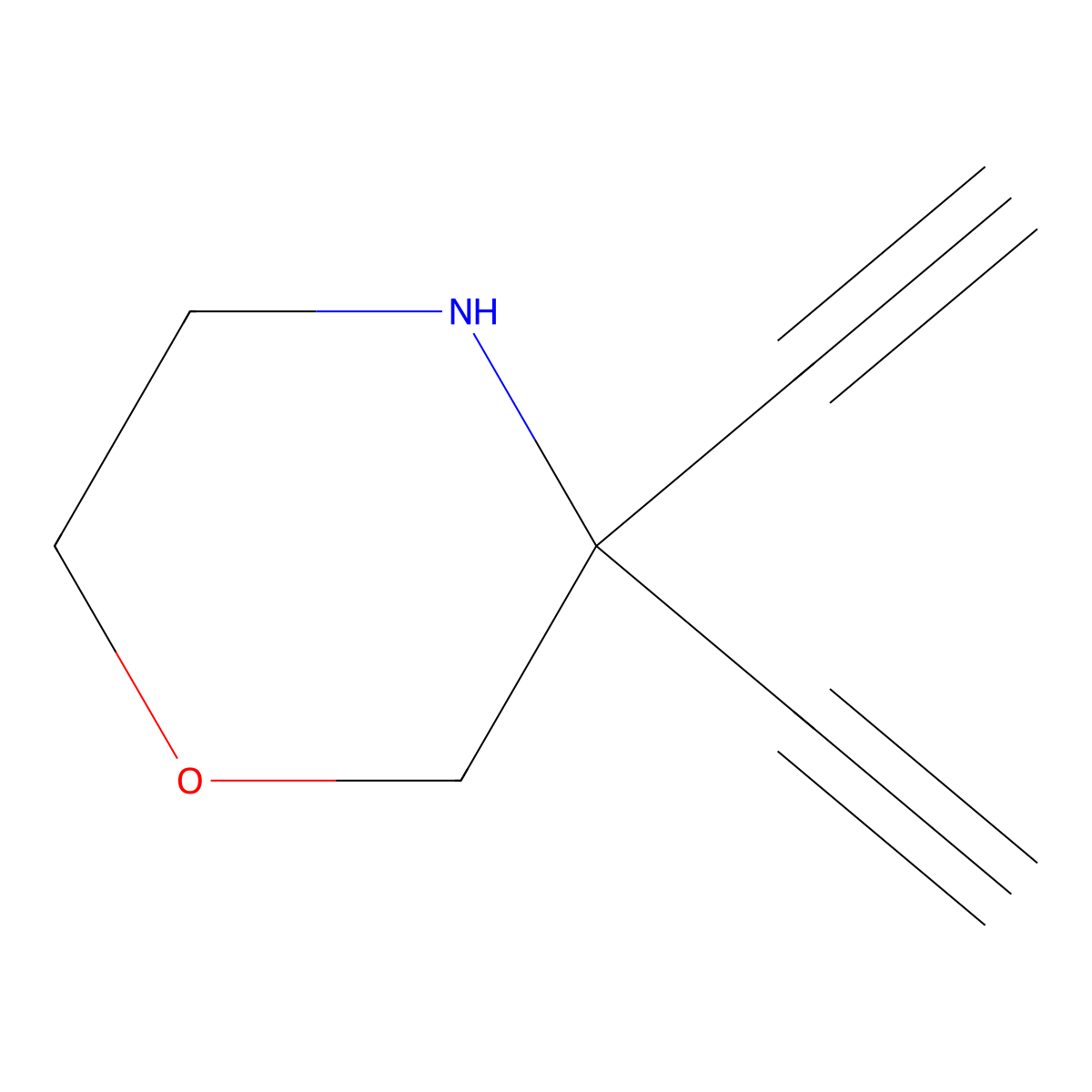 3,3-Diethynylmorpholine molecular structure, CAS 2613385-75-2