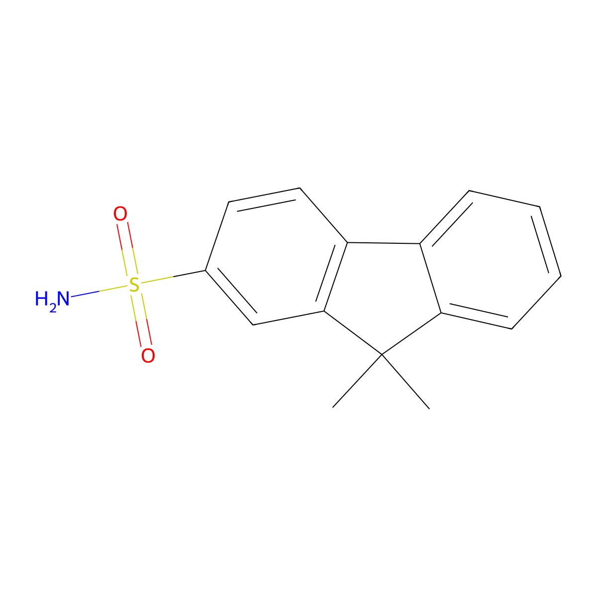 9,9-dimethyl-9H-fluorene-2-sulfonamide molecular structure, CAS 2613385-86-5