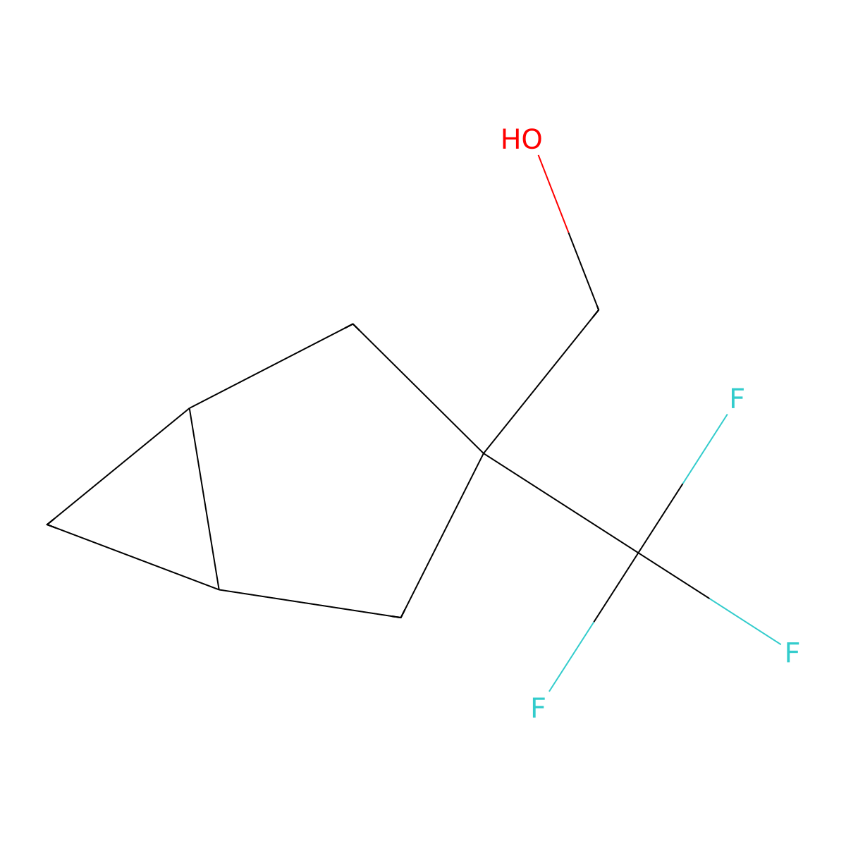 [3-(Trifluoromethyl)bicyclo[3.1.0]hexan-3-yl]methanol molecular structure, CAS 2613386-85-7