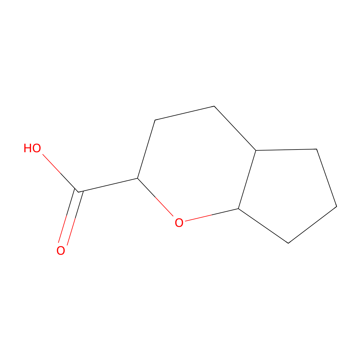 Octahydrocyclopenta[b]pyran-2-carboxylicacid molecular structure, CAS 2613387-89-4