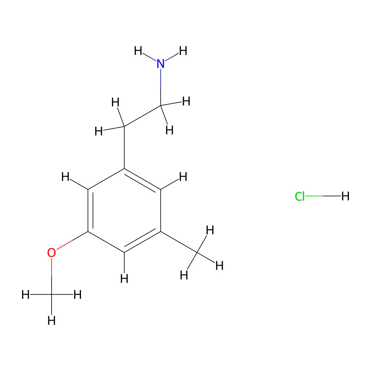 2-(3-Methoxy-5-methylphenyl)ethan-1-amine hydrochloride molecular structure, CAS 2613389-27-6