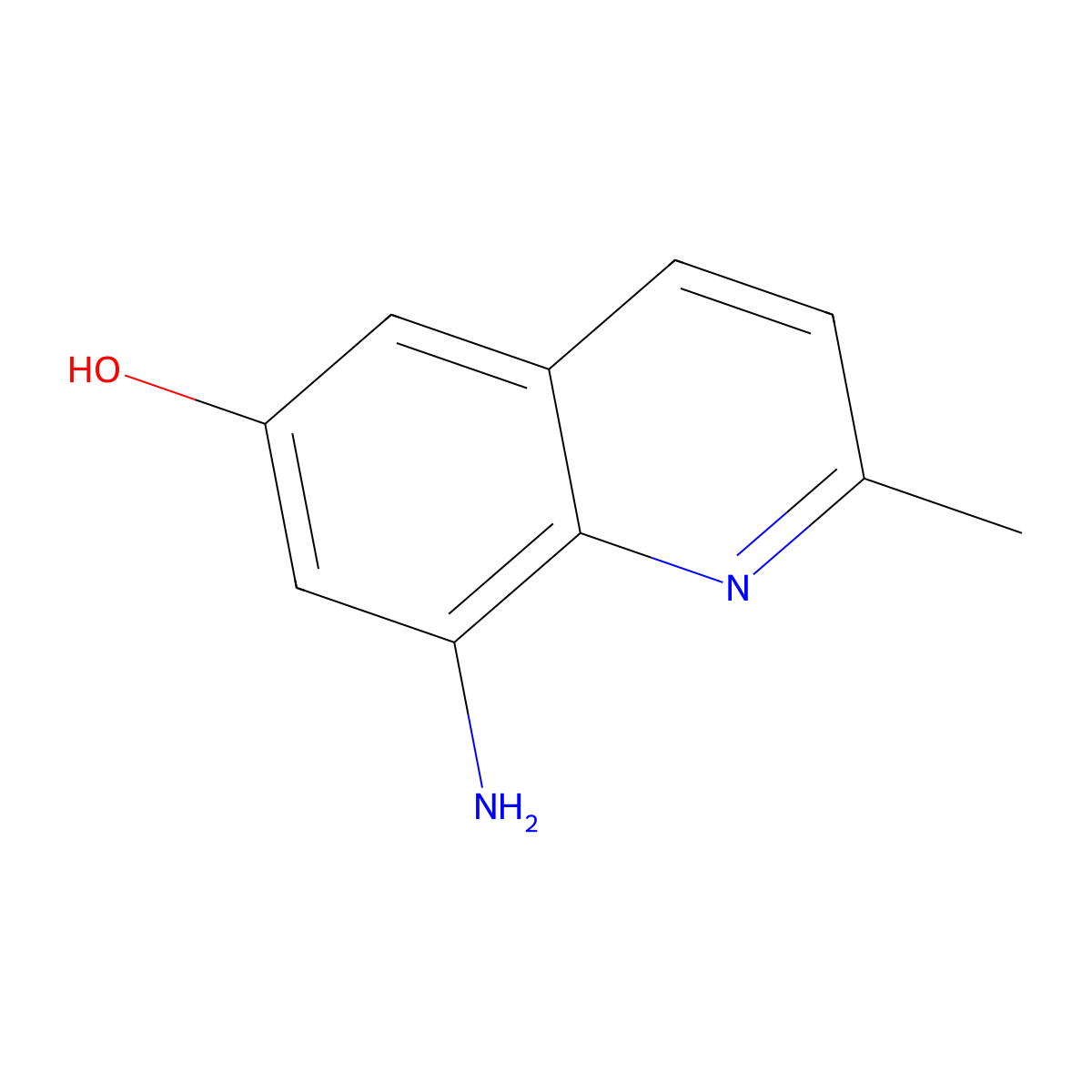 8-Amino-2-methylquinolin-6-ol molecular structure, CAS 261347-58-4