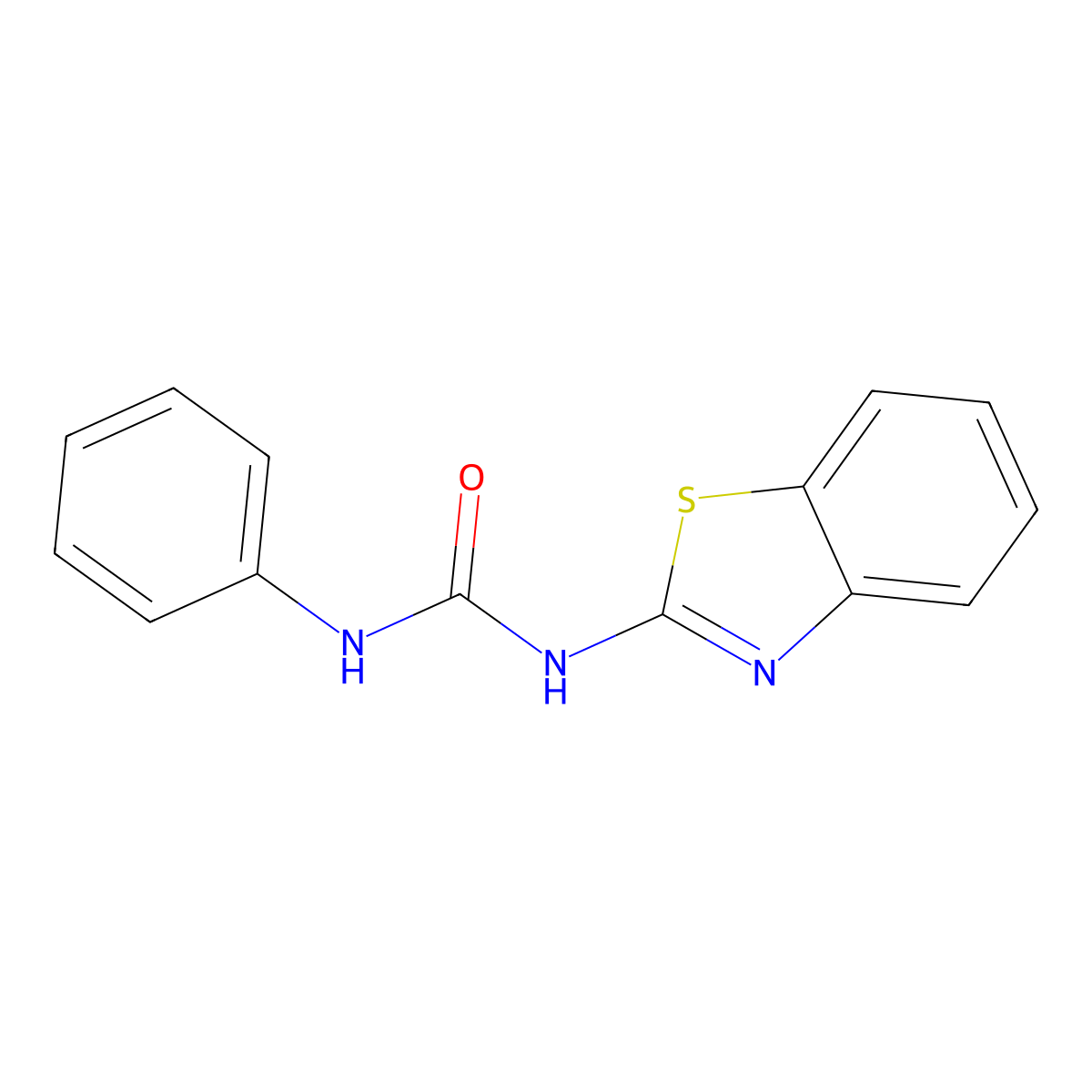1-(1,3-Benzothiazol-2-yl)-3-phenylurea molecular structure, CAS 26135-12-6