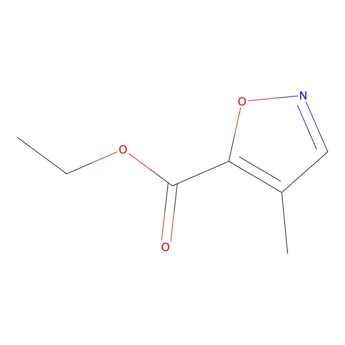 Ethyl 4-methylisoxazole-5-carboxylate molecular structure, CAS 261350-50-9