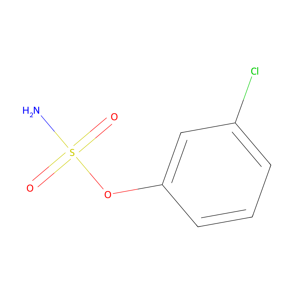 3-Chlorophenyl sulfamate molecular structure, CAS 26137-68-8