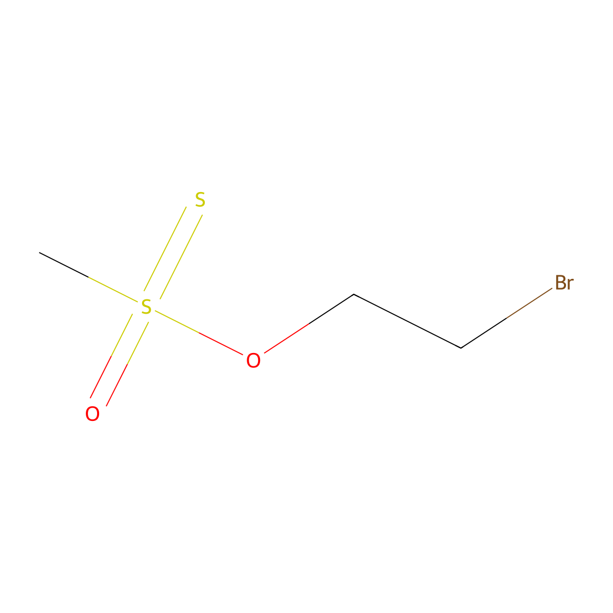 2-Bromoethoxy-methyl-oxo-sulfanylidene-lambda6-sulfane molecular structure, CAS 26139-15-1