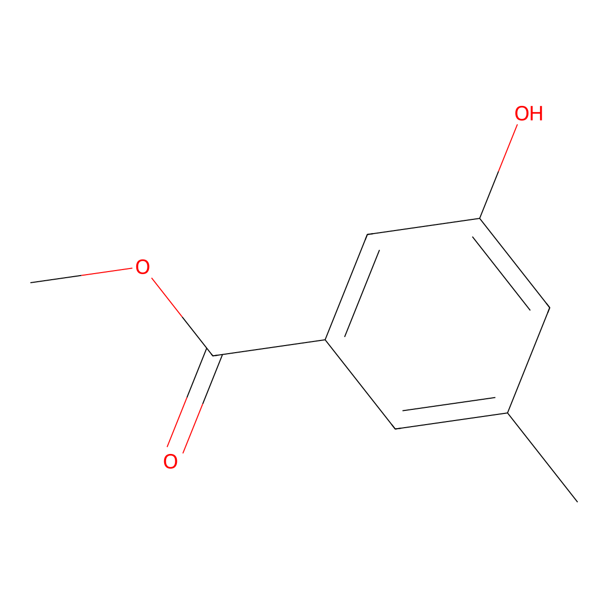 Methyl 3-hydroxy-5-methylbenzoate molecular structure, CAS 2615-71-6