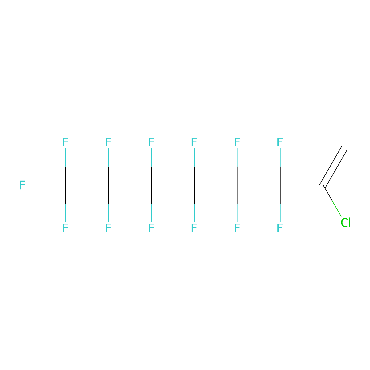 2-Chloro-1H,1H-perfluorooct-1-ene molecular structure, CAS 261503-26-8