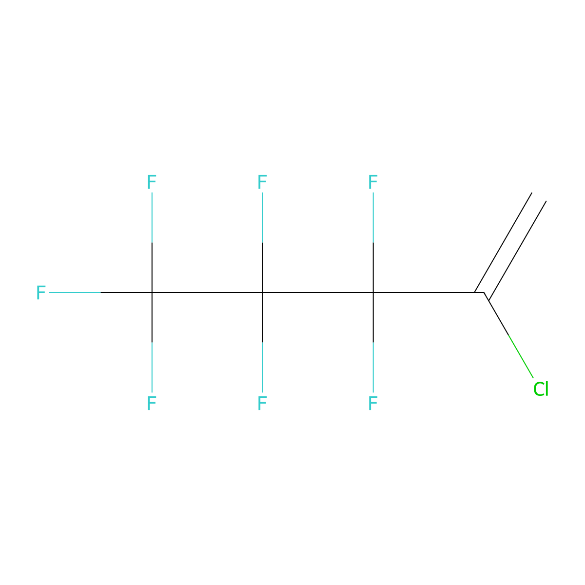 2-Chloro-3,3,4,4,5,5,5-heptafluoropent-1-ene molecular structure, CAS 261503-64-4