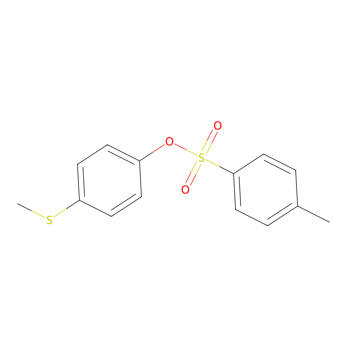 4-(Methylsulfanyl)phenyl 4-methylbenzene-1-sulfonate molecular structure, CAS 261514-49-2