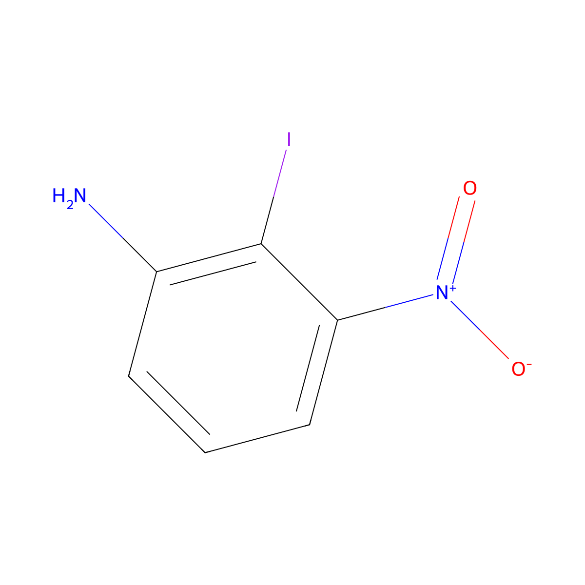 2-Iodo-3-nitroaniline molecular structure, CAS 261527-85-9