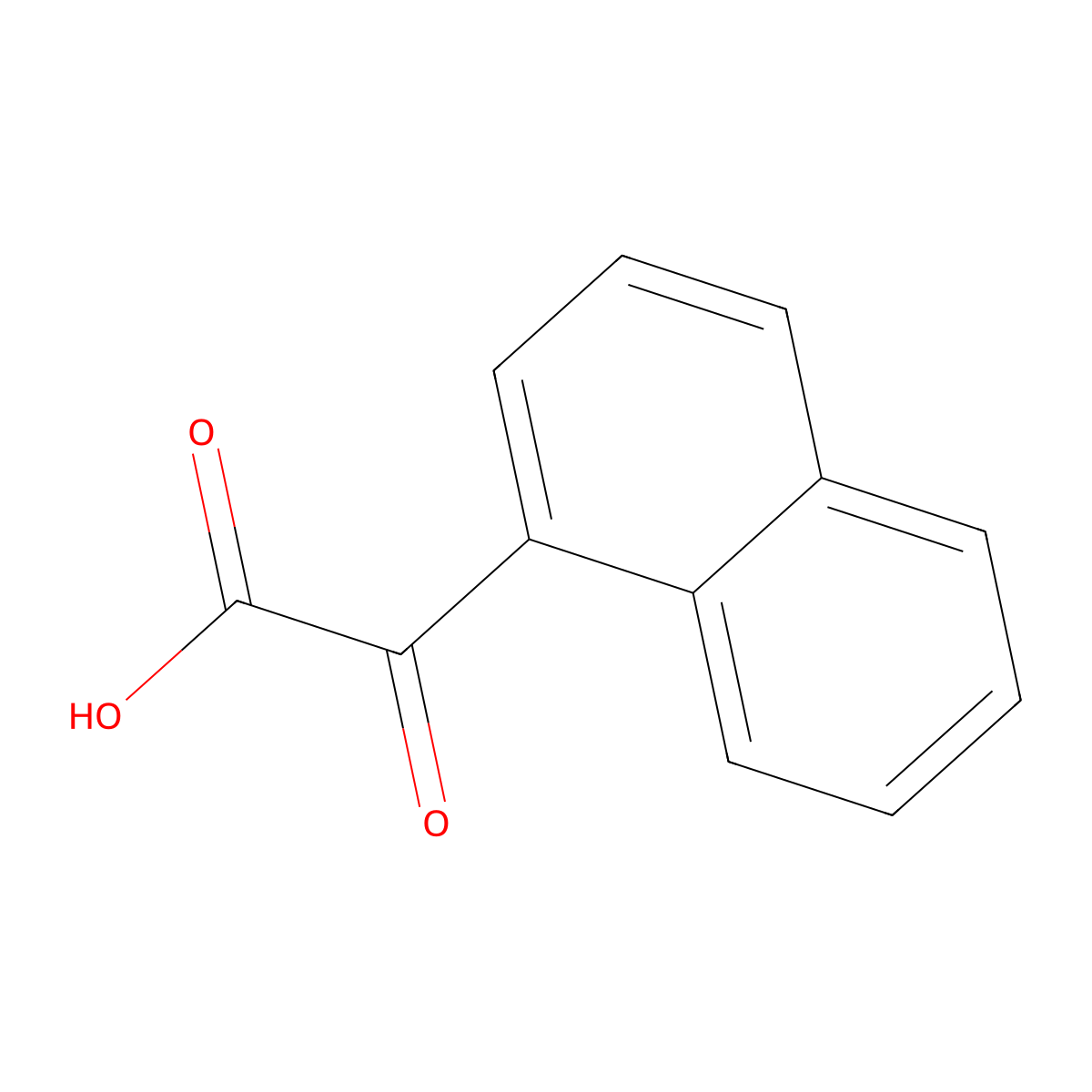 Naphthalenyl oxoacetic acid molecular structure, CAS 26153-26-4