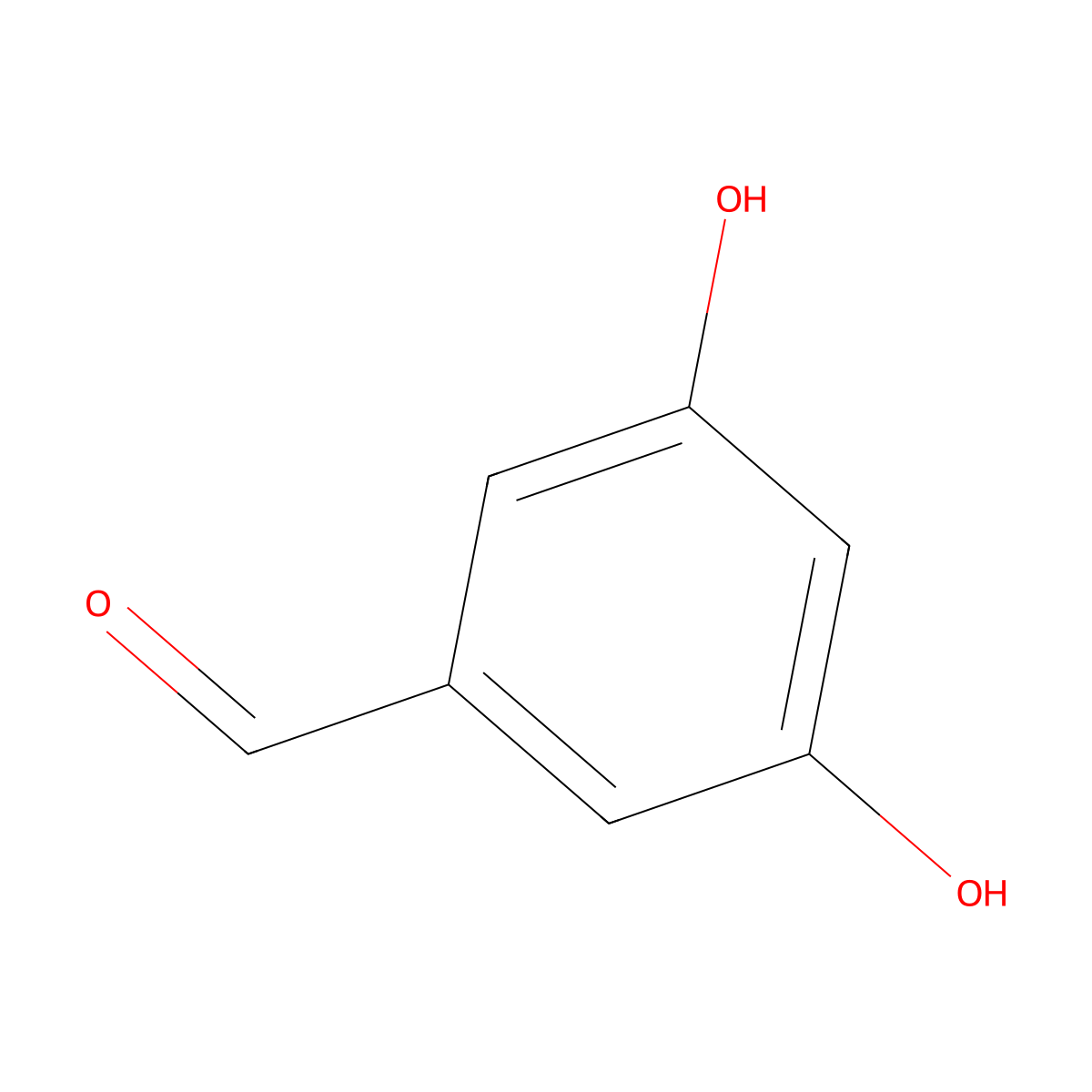 3,5-Dihydroxybenzaldehyde molecular structure, CAS 26153-38-8