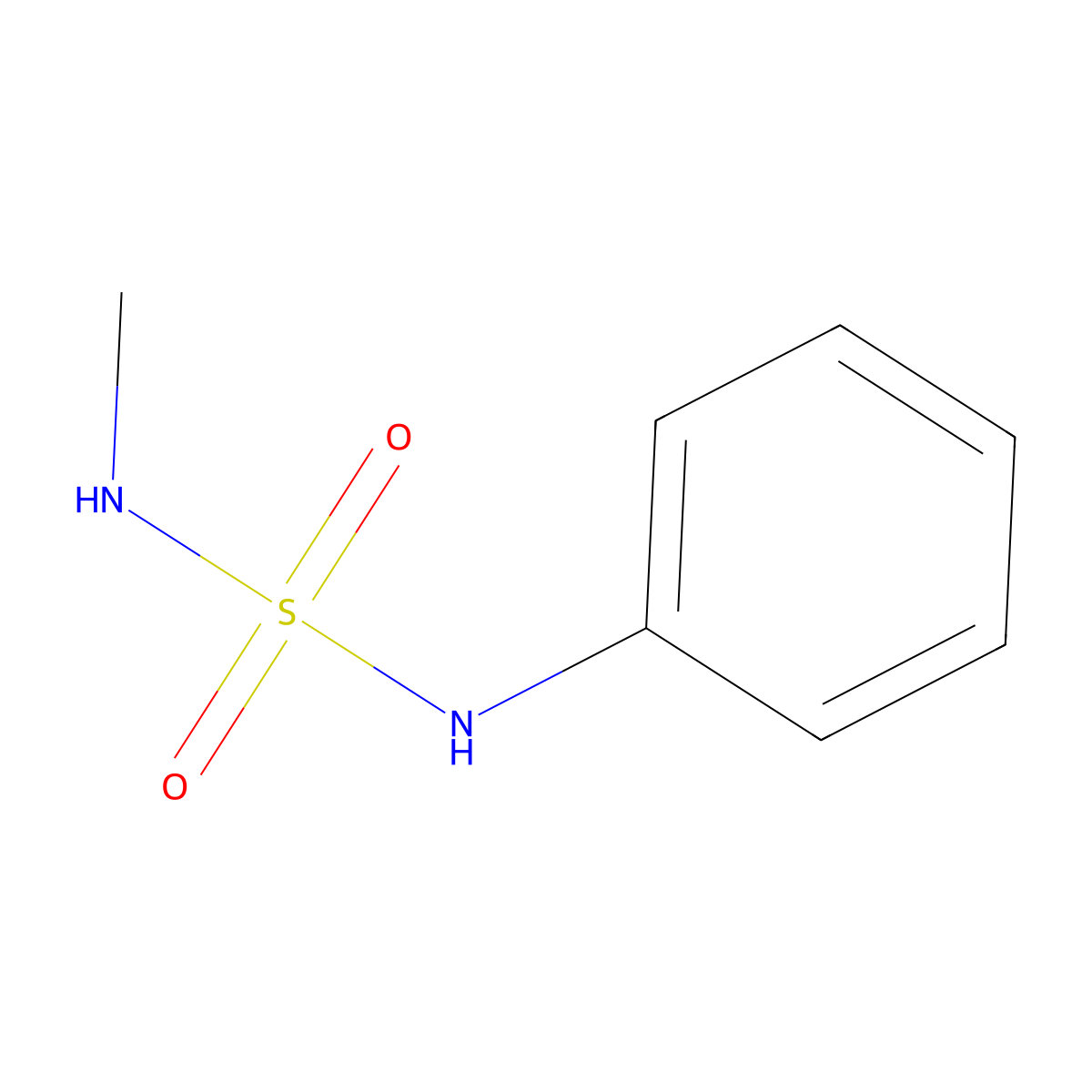 N-methyl-N'-phenylsulfamide molecular structure, CAS 26153-49-1