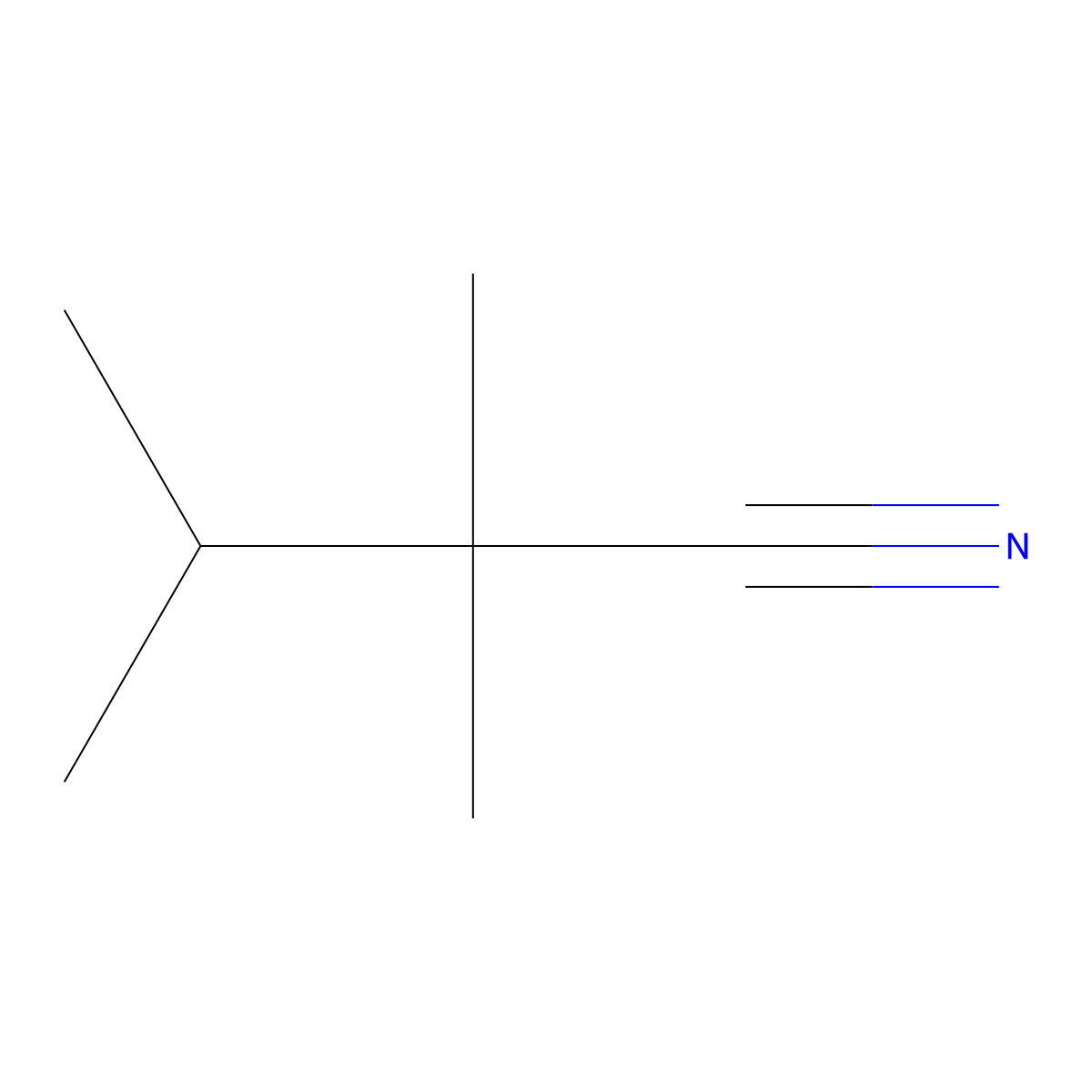 2,2,3-Trimethylbutanenitrile molecular structure, CAS 26154-43-8