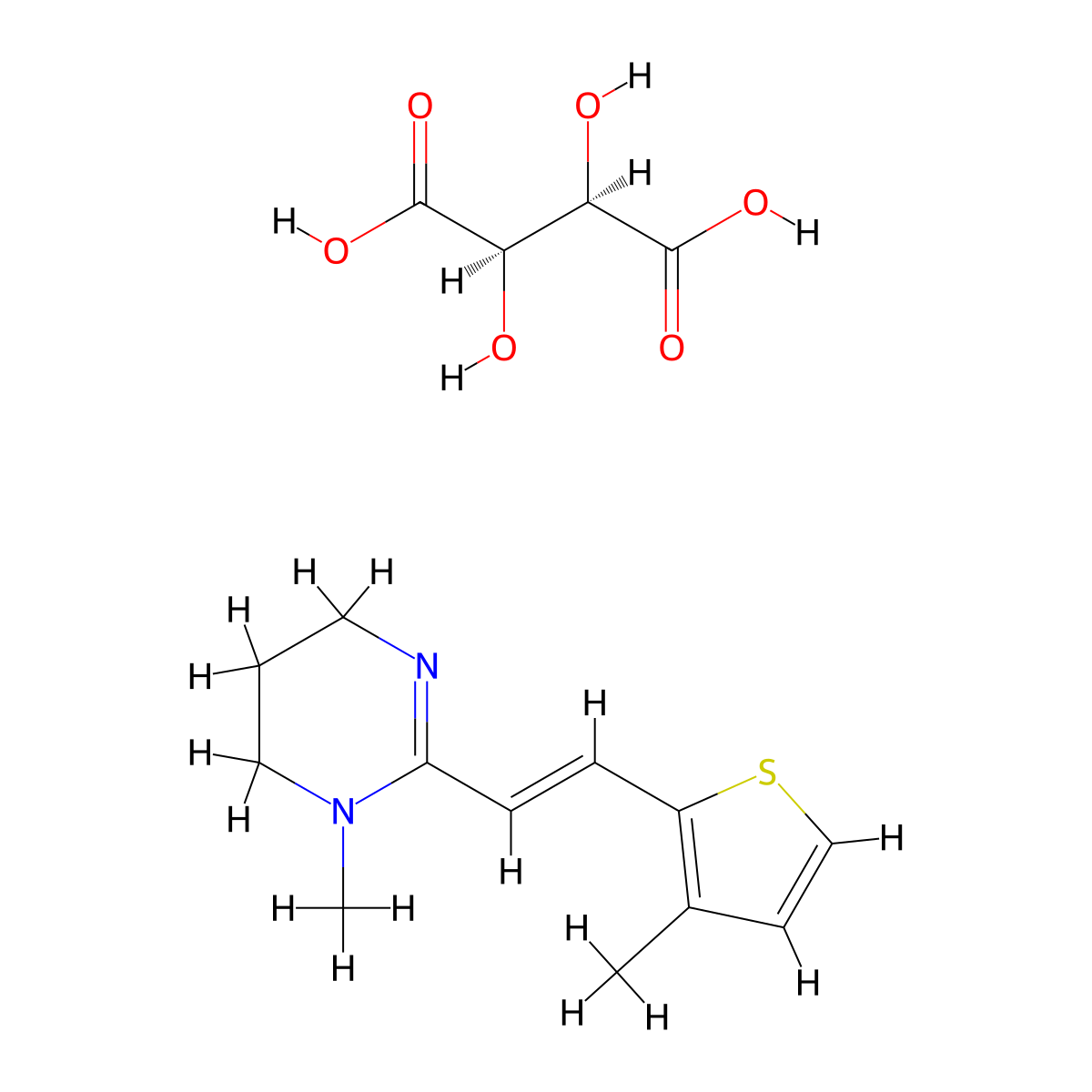 Morantel Tartrate molecular structure, CAS 26155-31-7