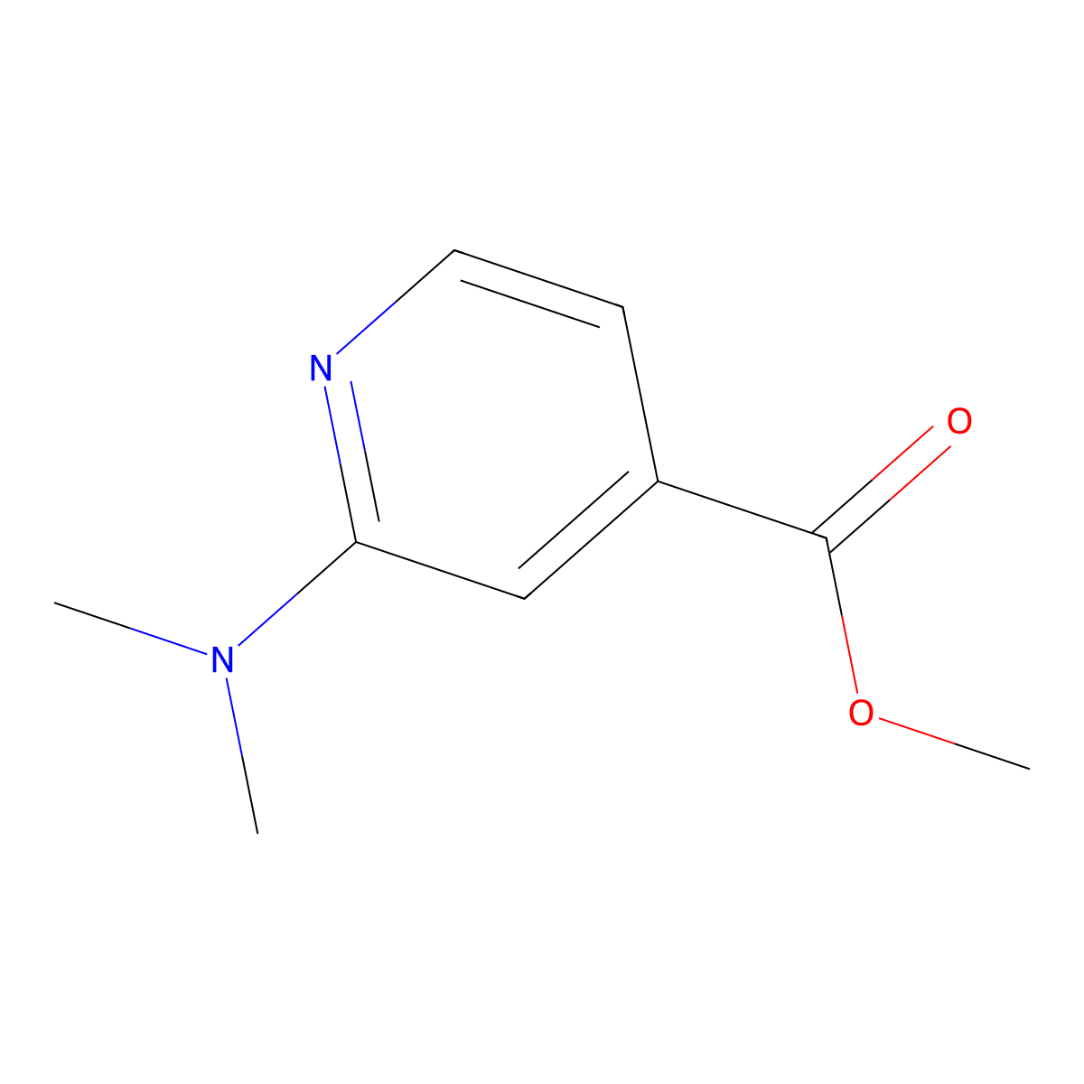 Methyl 2-(dimethylamino)pyridine-4-carboxylate molecular structure, CAS 26156-52-5