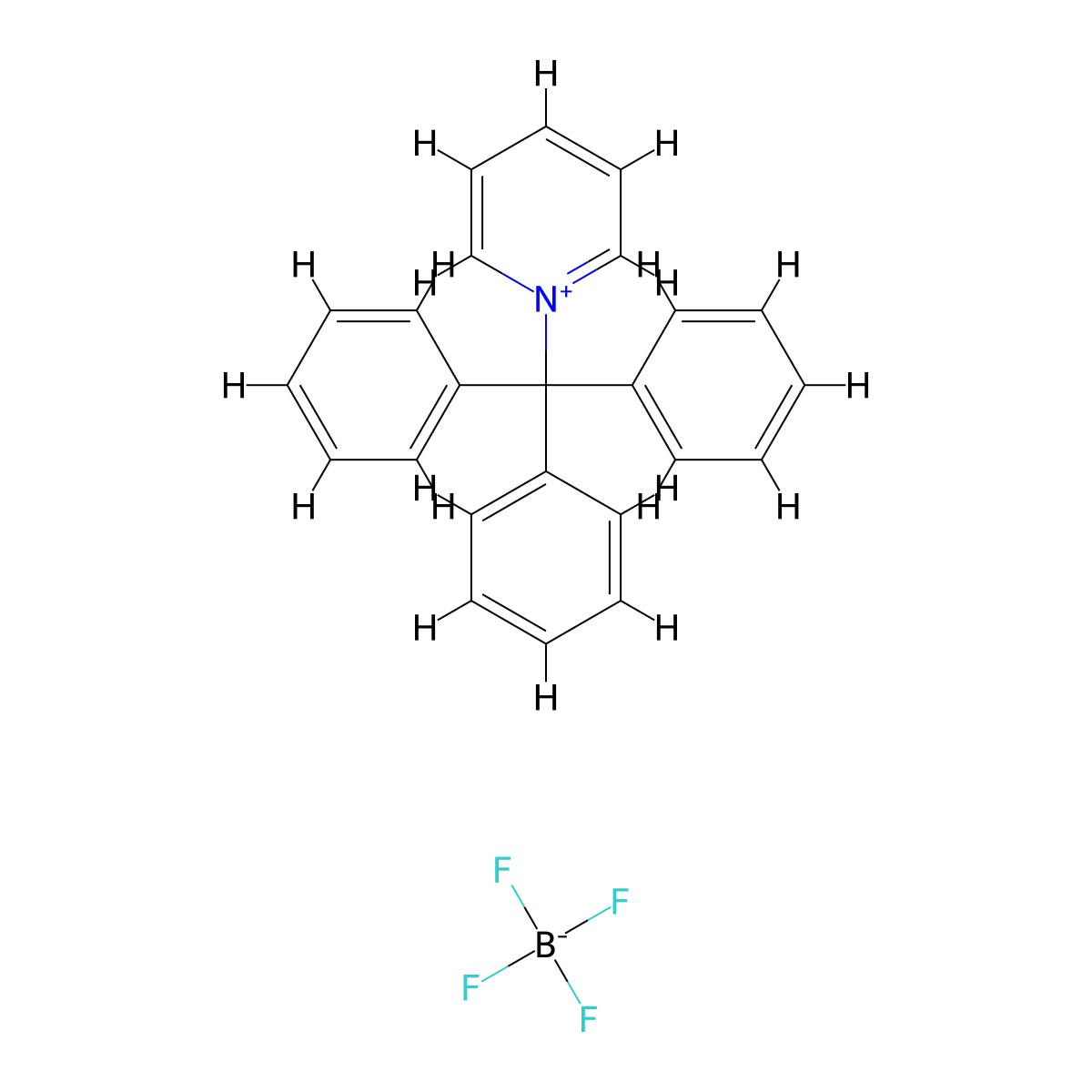 1-(Triphenylmethyl)pyridinium tetrafluoroborate molecular structure, CAS 26156-84-3