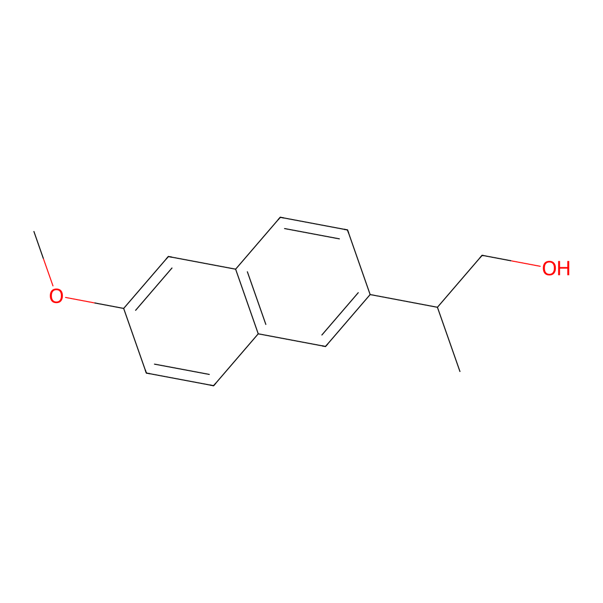 Naproxol molecular structure, CAS 26159-36-4