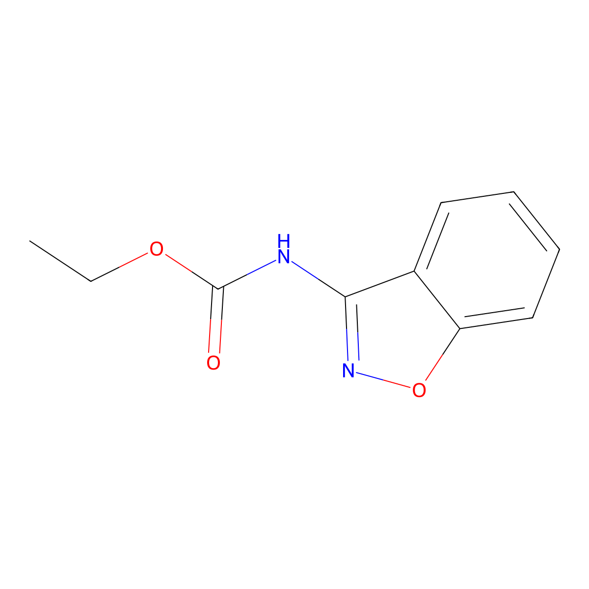 Carbamic acid, 1,2-benzisoxazol-3-yl-, ethyl ester (9CI) molecular structure, CAS 261614-62-4