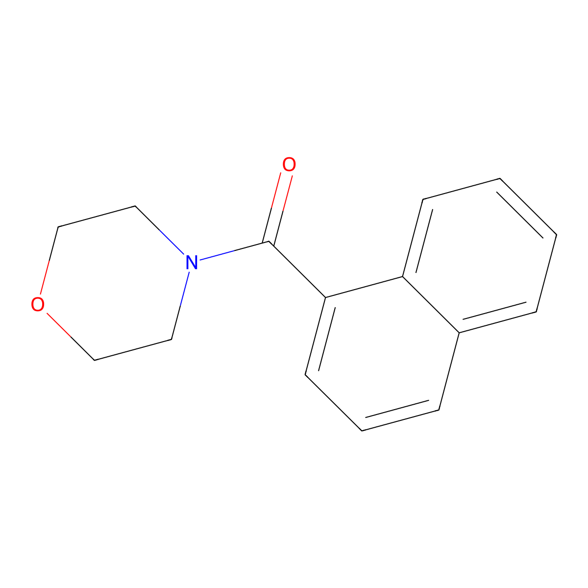 1-Naphthoic acid, morpholide molecular structure, CAS 26162-87-8