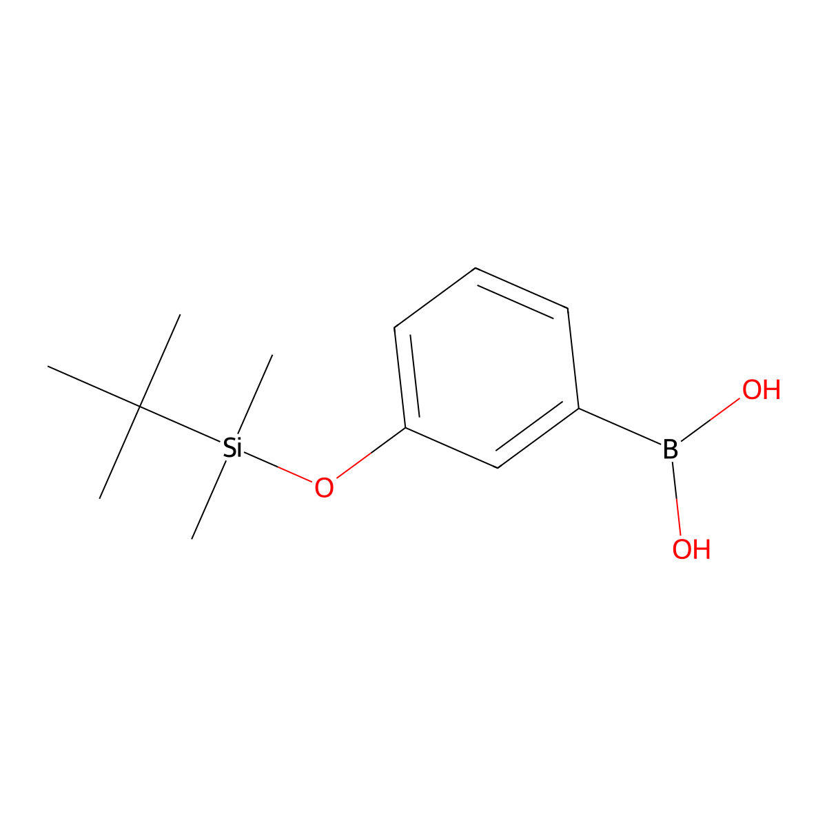 3-(tert-Butyldimethylsilyloxy)phenylboronic Acid molecular structure, CAS 261621-12-9