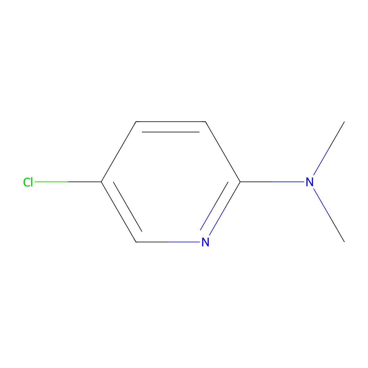 5-Chloro-N,N-dimethylpyridin-2-amine molecular structure, CAS 26163-06-4