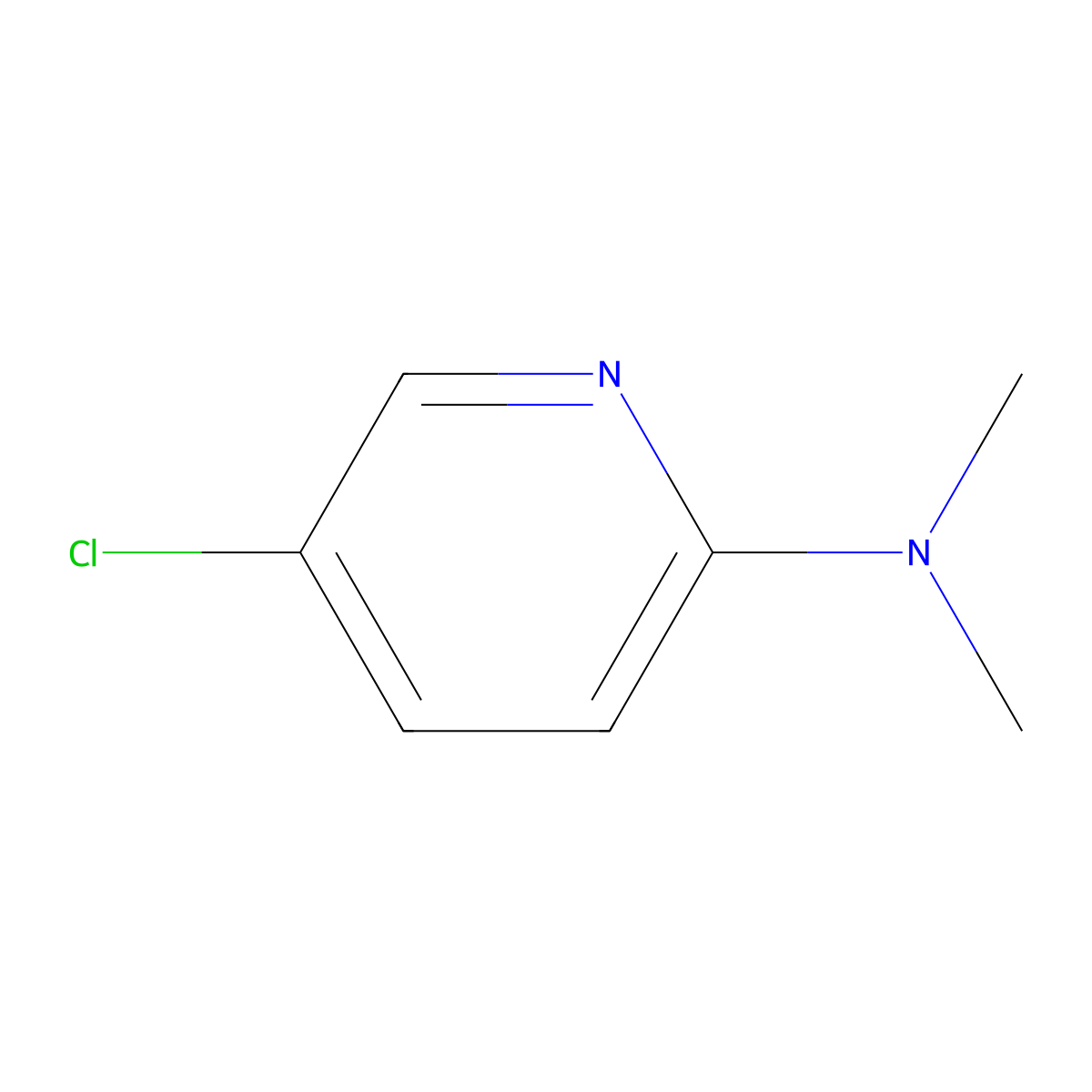 5-Chloro-N,N-dimethylpyridin-2-amine molecular structure, CAS 26163-06-4
