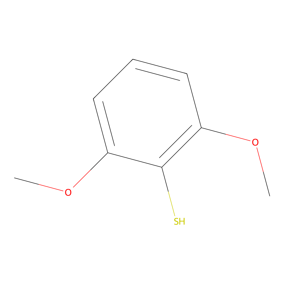 2,6-Dimethoxybenzene-1-thiol molecular structure, CAS 26163-11-1