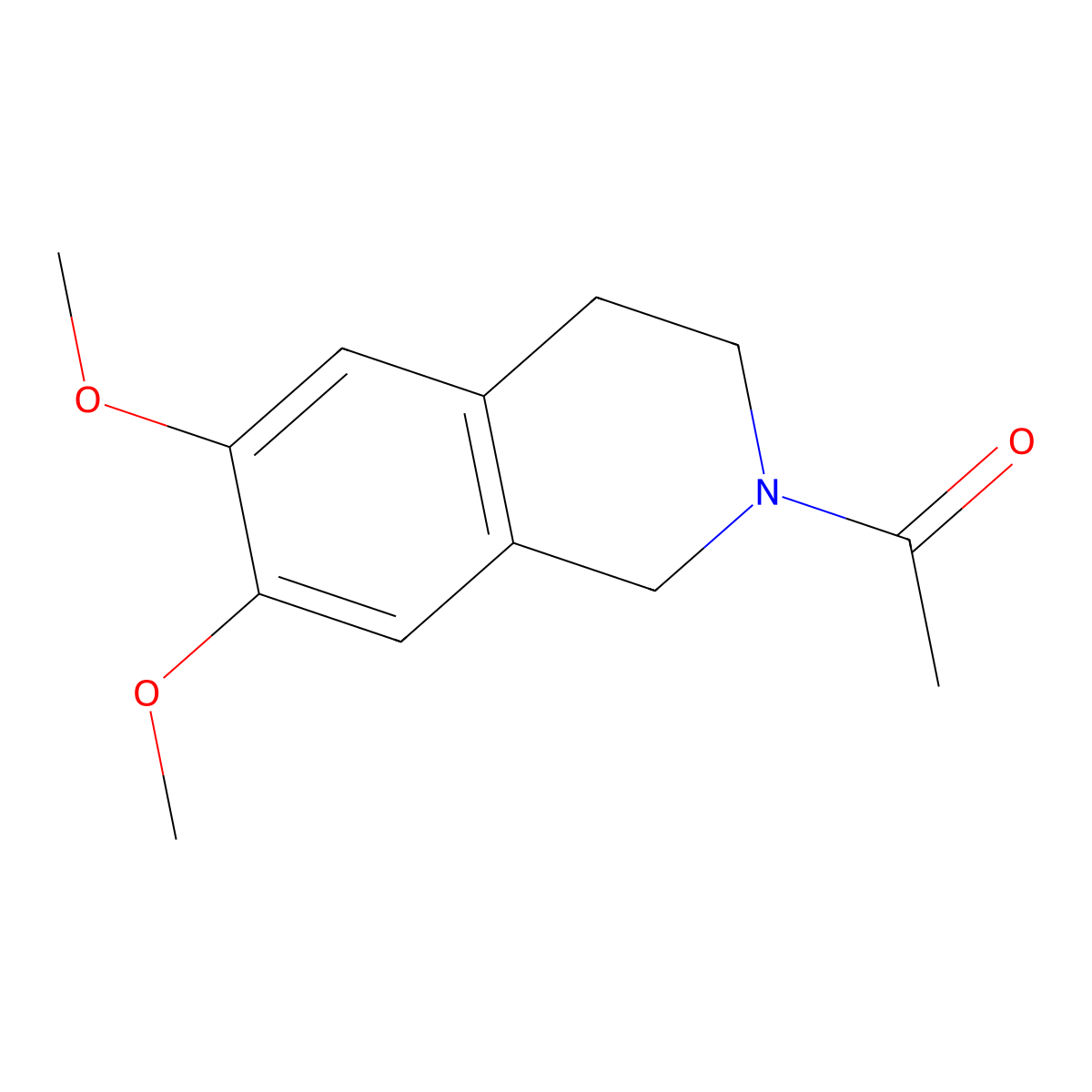 1-(6,7-dimethoxy-3,4-dihydro-1H-isoquinolin-2-yl)ethanone molecular structure, CAS 26163-70-2